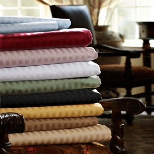 A stack of striped REB sheets