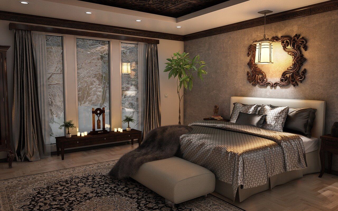 bed prepared for winter