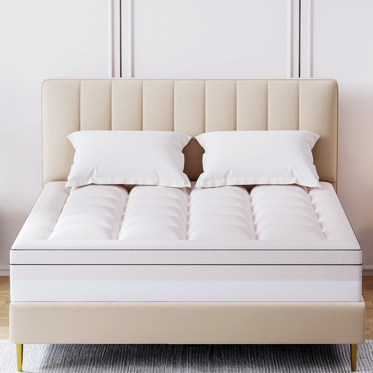 3" Dual Layer Pillow Top Gel Memory Foam Mattress Topper
