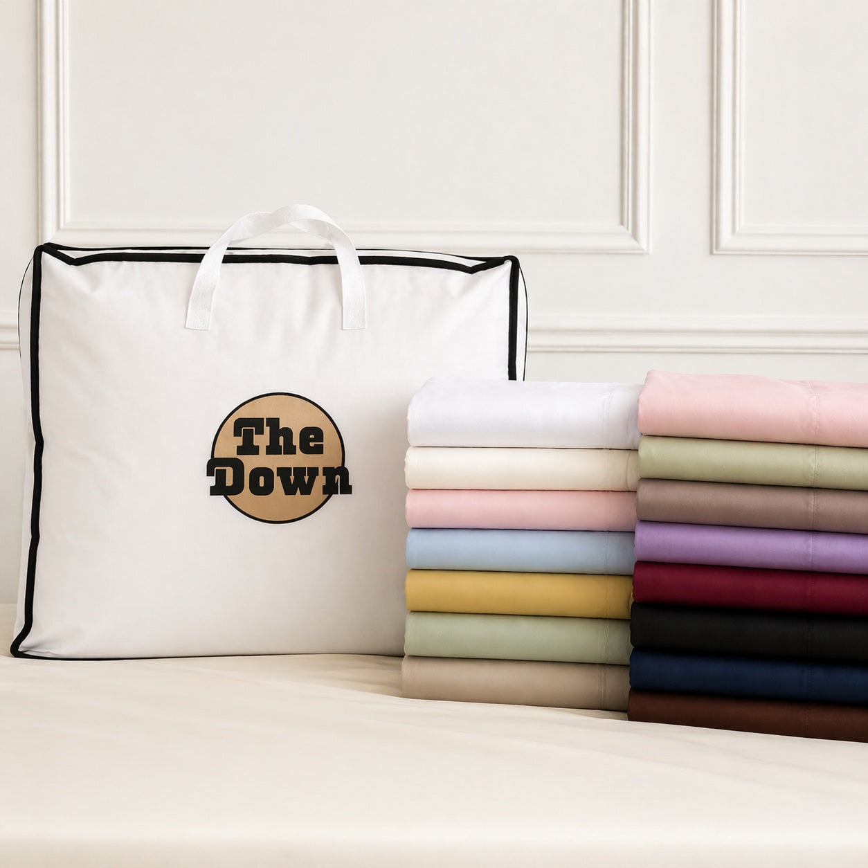 8Pc Egyptian Cotton Bedding Bundle - 1500 Thread Count