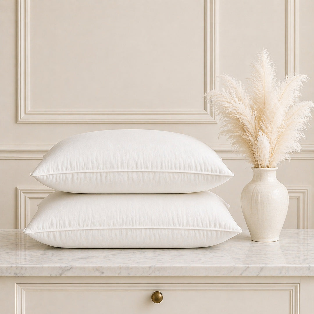 Standard/Queen 500 Thread count Firm Goose Down filled Pillow