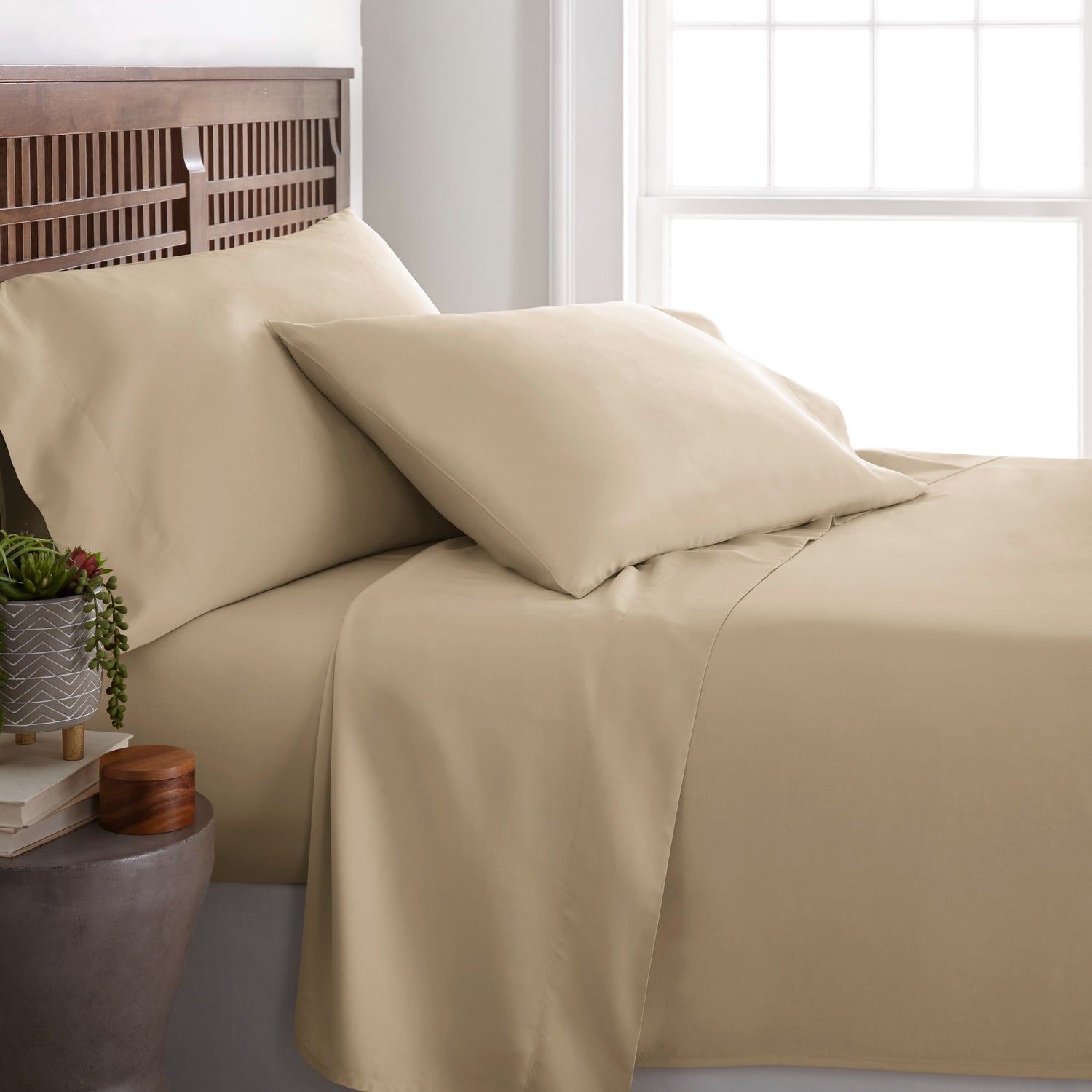 Natural Viscose Bamboo 2 Piece Pillow Case Set