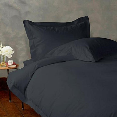 1500 Thread Count Egyptian Cotton 3 PC Duvet Cover Set - Dark Grey (Solid)