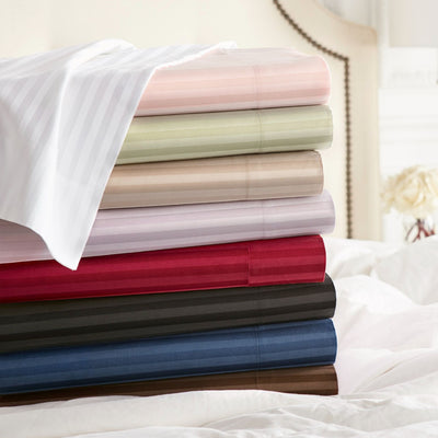 1500 Thread Count 100% Egyptian Cotton Stripe Sheets