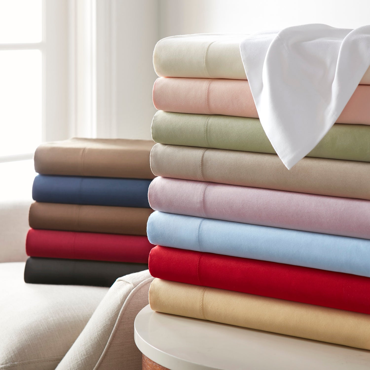 1000 Thread Count Attached Waterbed Sheet Sets (Style: Solid)