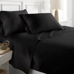 1000 Thread Count Egyptian Cotton Solid Black Sheets