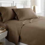 1200 Thread Count Egyptian Cotton Solid Chocolate Sheets