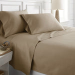600 Thread Count Egyptian Cotton Solid Taupe Sheets