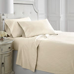 1200 Thread Count Egyptian Cotton Stripe Ivory Sheets